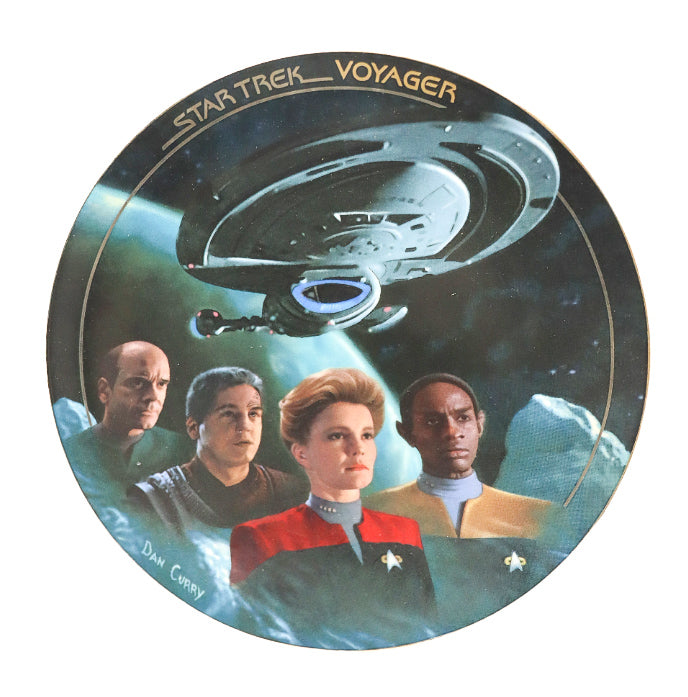 Star Trek Voyager decorative plate The Voyage begins by Dan Curry