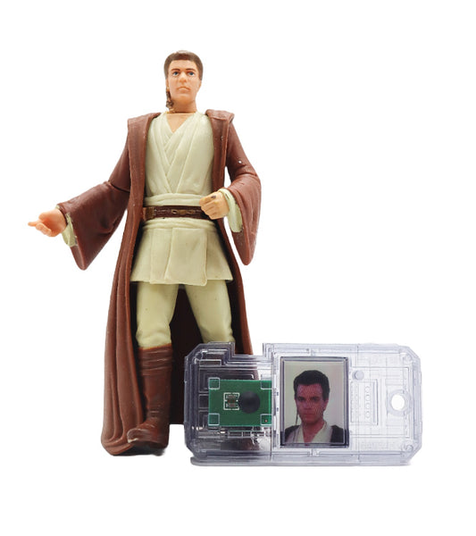 1998 Hasbro Star Wars Naboo Obi-Wan Kenobi and comm chip