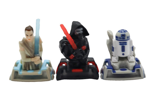 2018 Kinder Surprise Star Wars Rey, Kylo Ren and R2D2