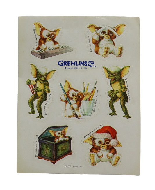 1983 Gremlins sticker sheet