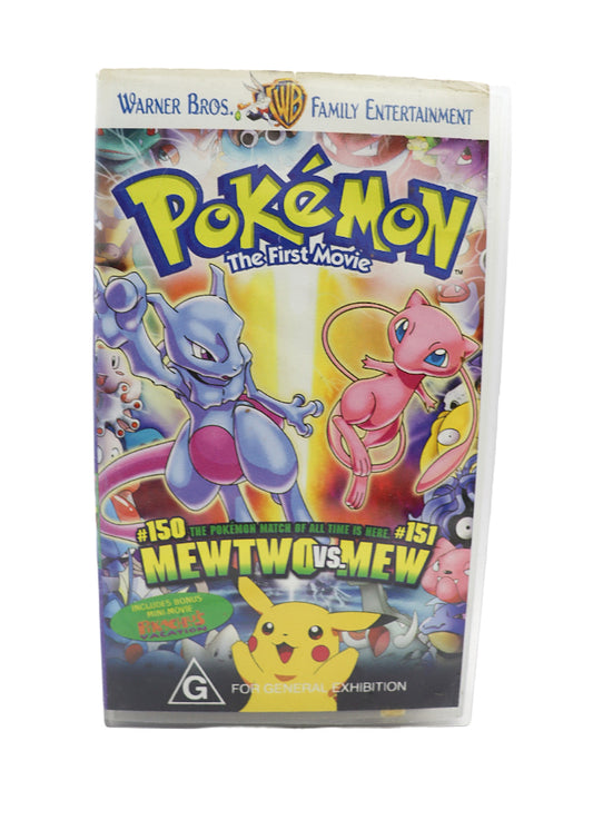 Pokemon The first movie Mewtwo vs New VHS