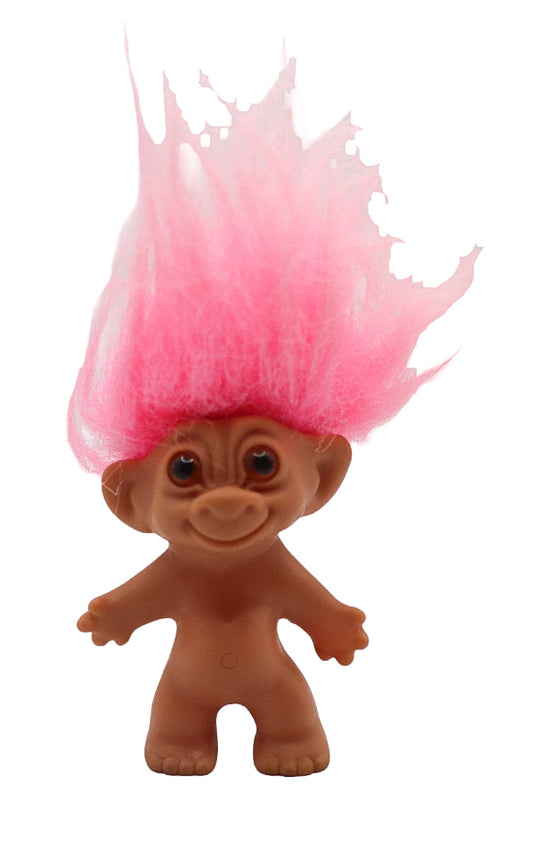 Troll pink hair