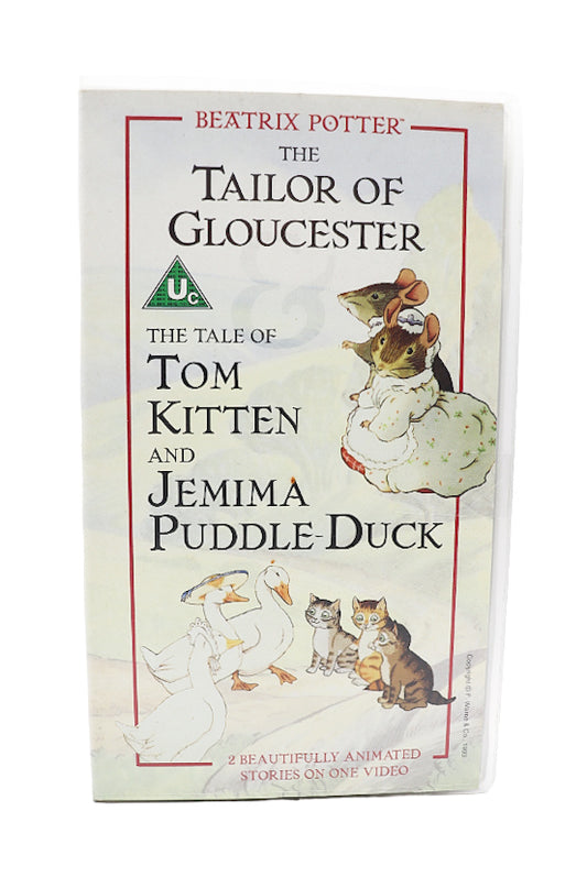 Beatrix Potter The Tailor of Gloucester & The Tale of Tom Kitten and Jemima Puddle-Duck VHS