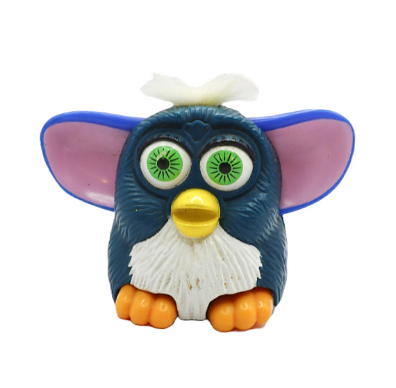 1998 McDonald's furby blue & white with green eyes