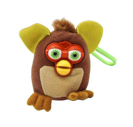 2000 McDonald's furby plush keychain brown