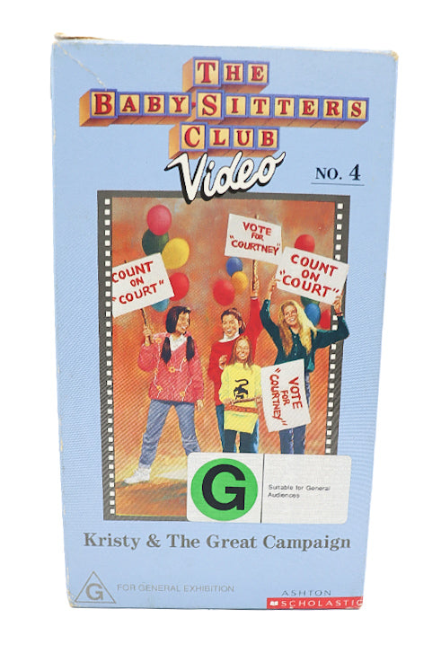 The Babysitter's Club video no.4 Kristy & the great campaign  VHS