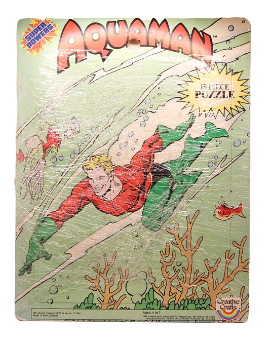 1984 Creative Crafts Aquaman frame tray puzzle