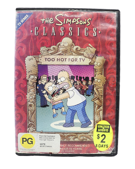 2004 The Simpsons Classics Too hot for tv DVD