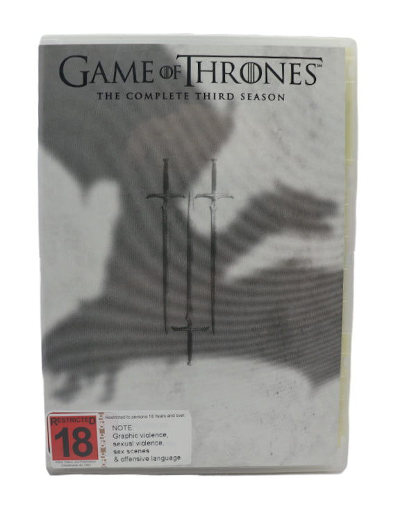 Game of thrones the complete third season DVD