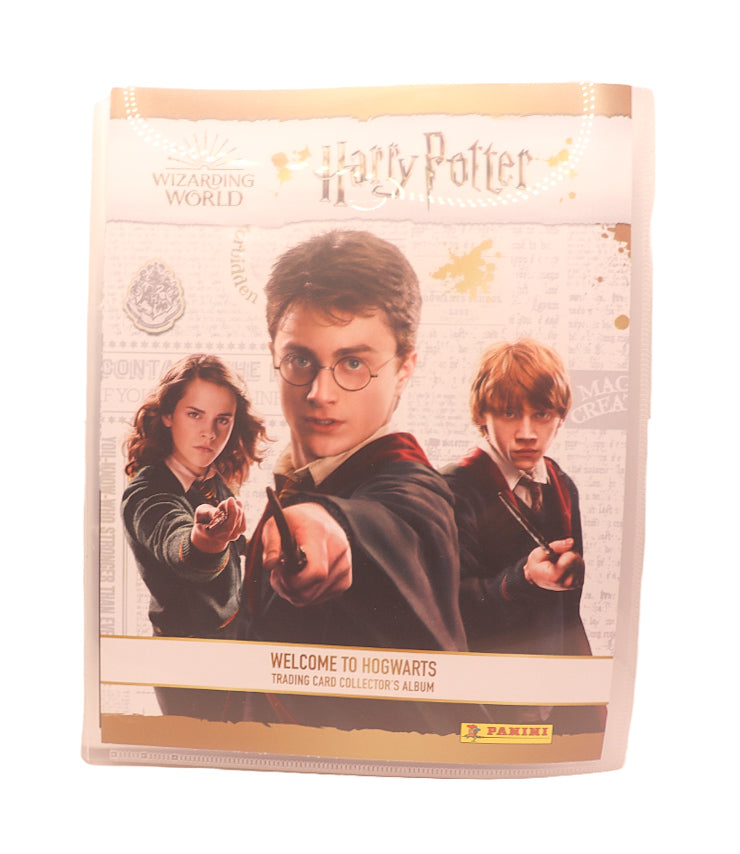 Harry Potter welcome to Hogwarts Panini card folder including cards