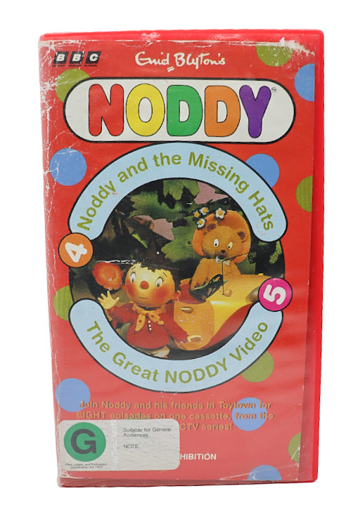 Noddy - Noddy and the missing hats, The great Noddy Video VHS