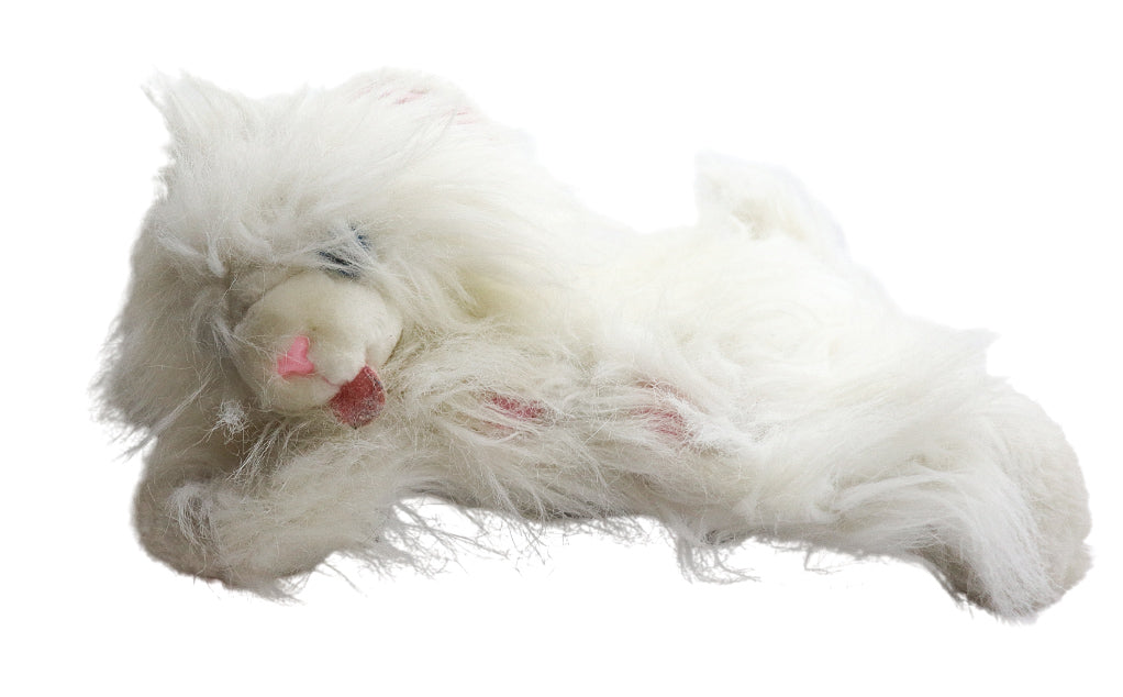 1980s Dakin white cat plush