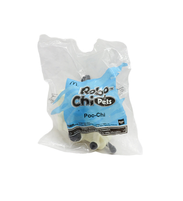 2001 McDonald's Robo-Chi pets Poo-Chi White