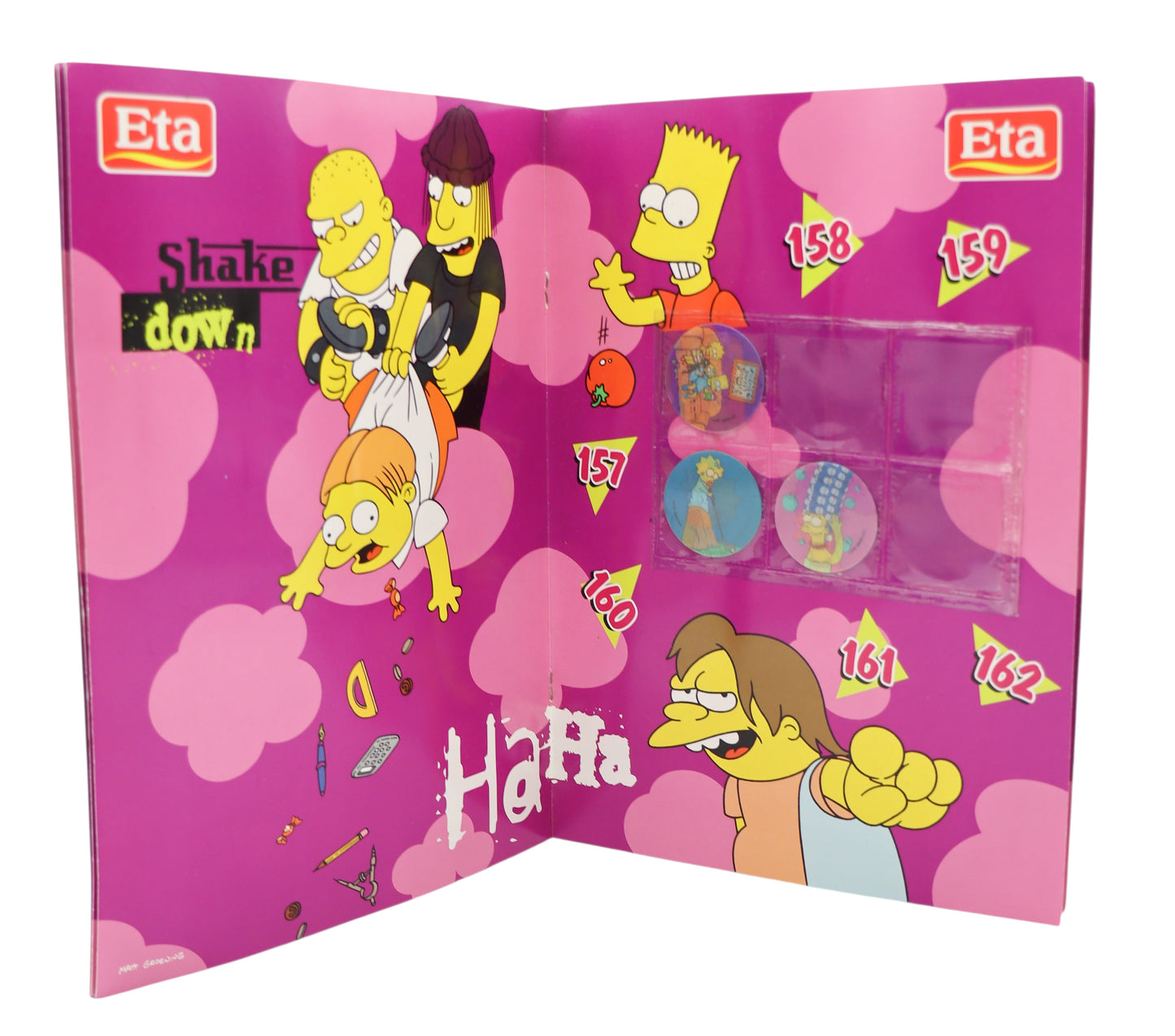 Eta The Simpsons Magic Motion Tazos Official Collector Album