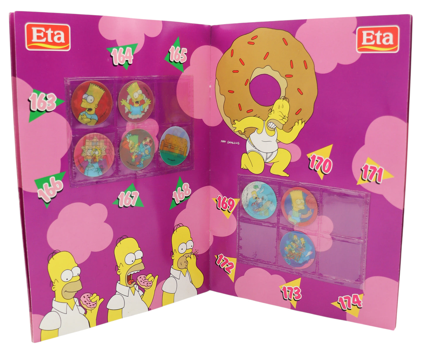 Eta The Simpsons Magic Motion Tazos Official Collector Album