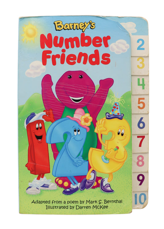 Vintage Barney's Number Friends Book