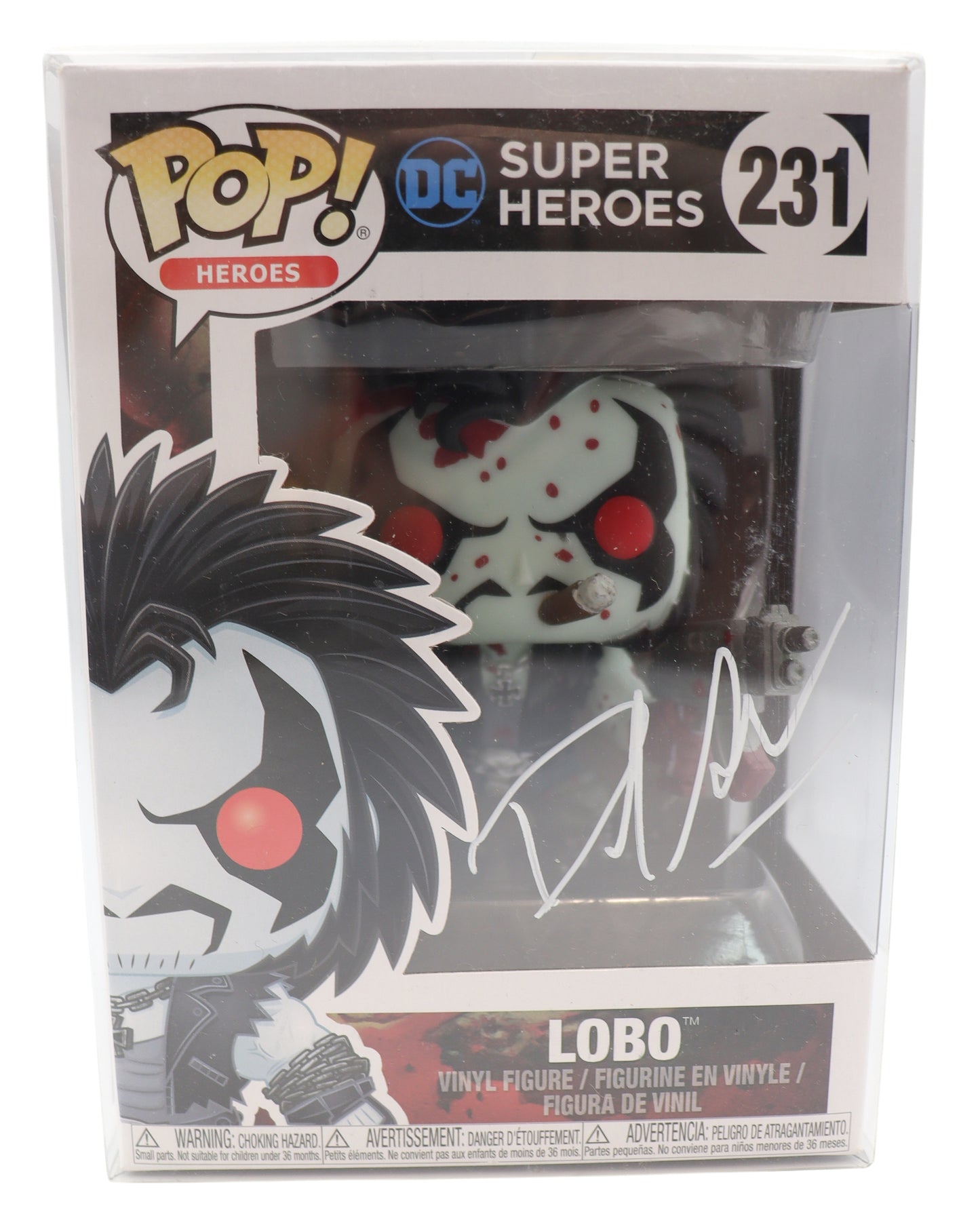 Funko Pop! Vinyl DC Superheroes Lobo #231 Signed By David Sobolov