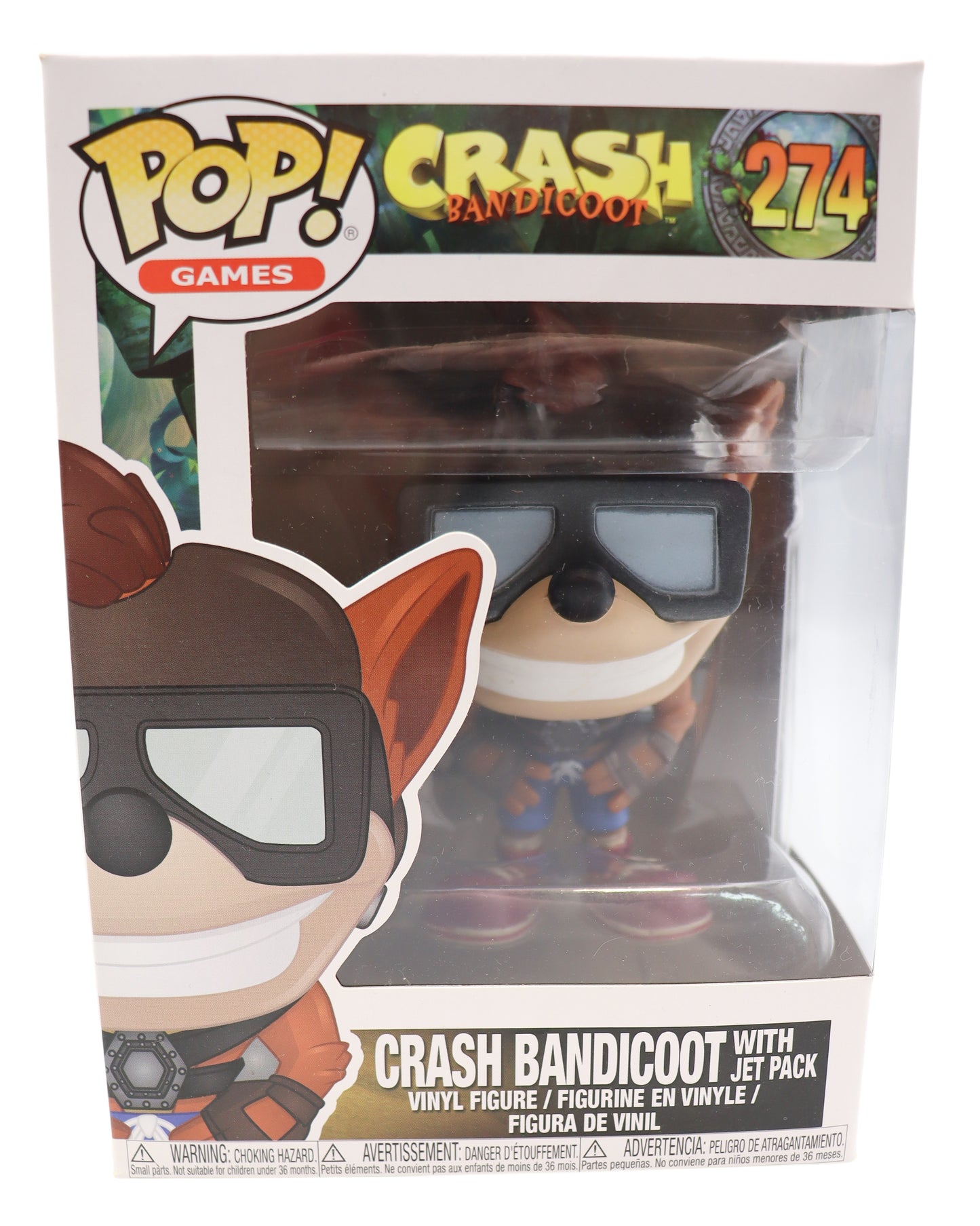 Funko Pop! Vinyl Crash Bandicoot With Jet Pack #274