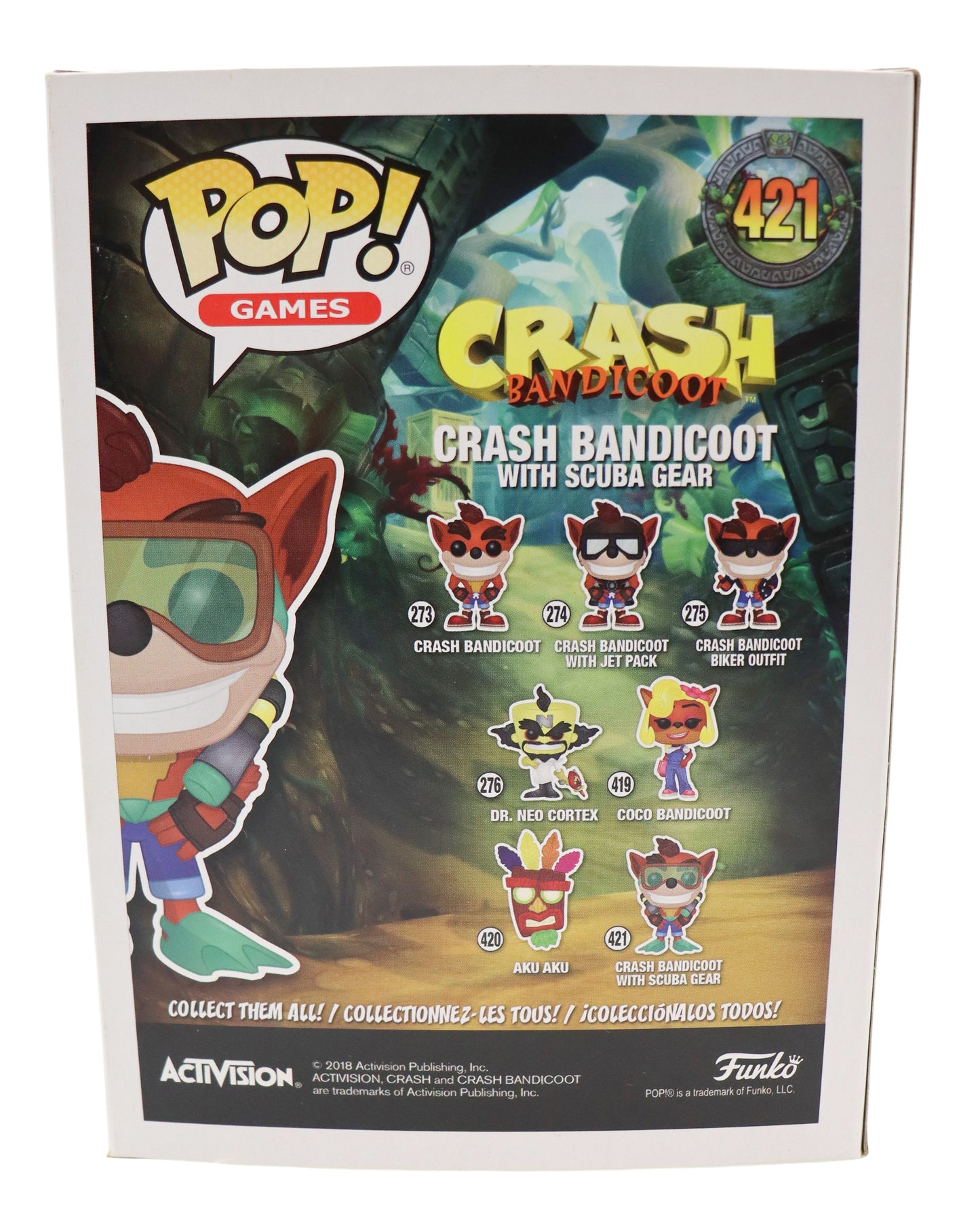 Funko Pop! Vinyl Crash Bandicoot With Scuna Gear #421