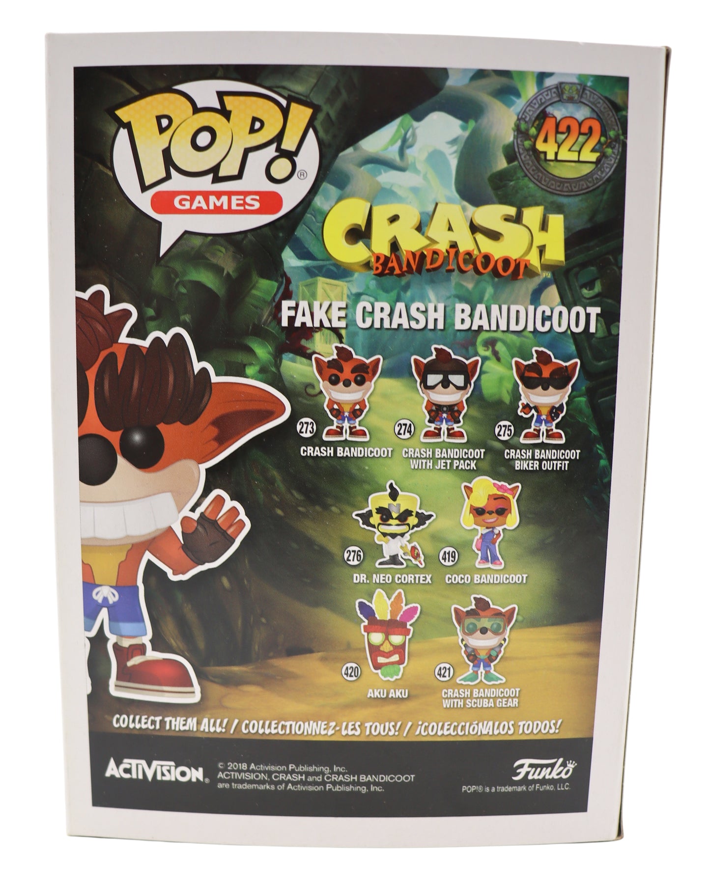 Funko Pop! Vinyl Crash Bandicoot Fake Crash Bandicoot #422