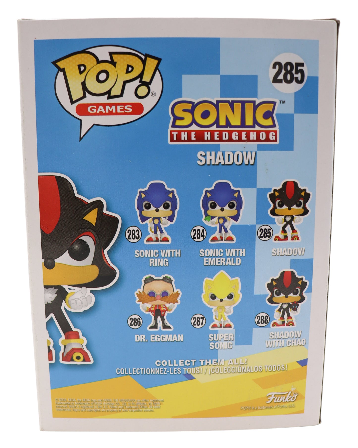 Funko Pop! Vinyl Sonic The Hedgehog Shadow #285