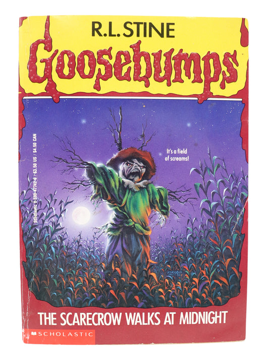 R.L Stine Goosebumps - The scarecrow walks at midnight Book