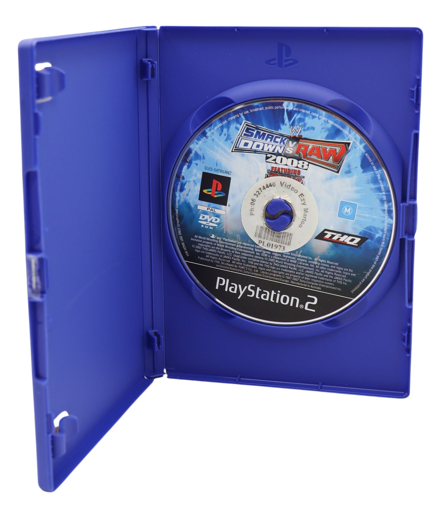 Playstation 2 Smack Down VS Raw 2008