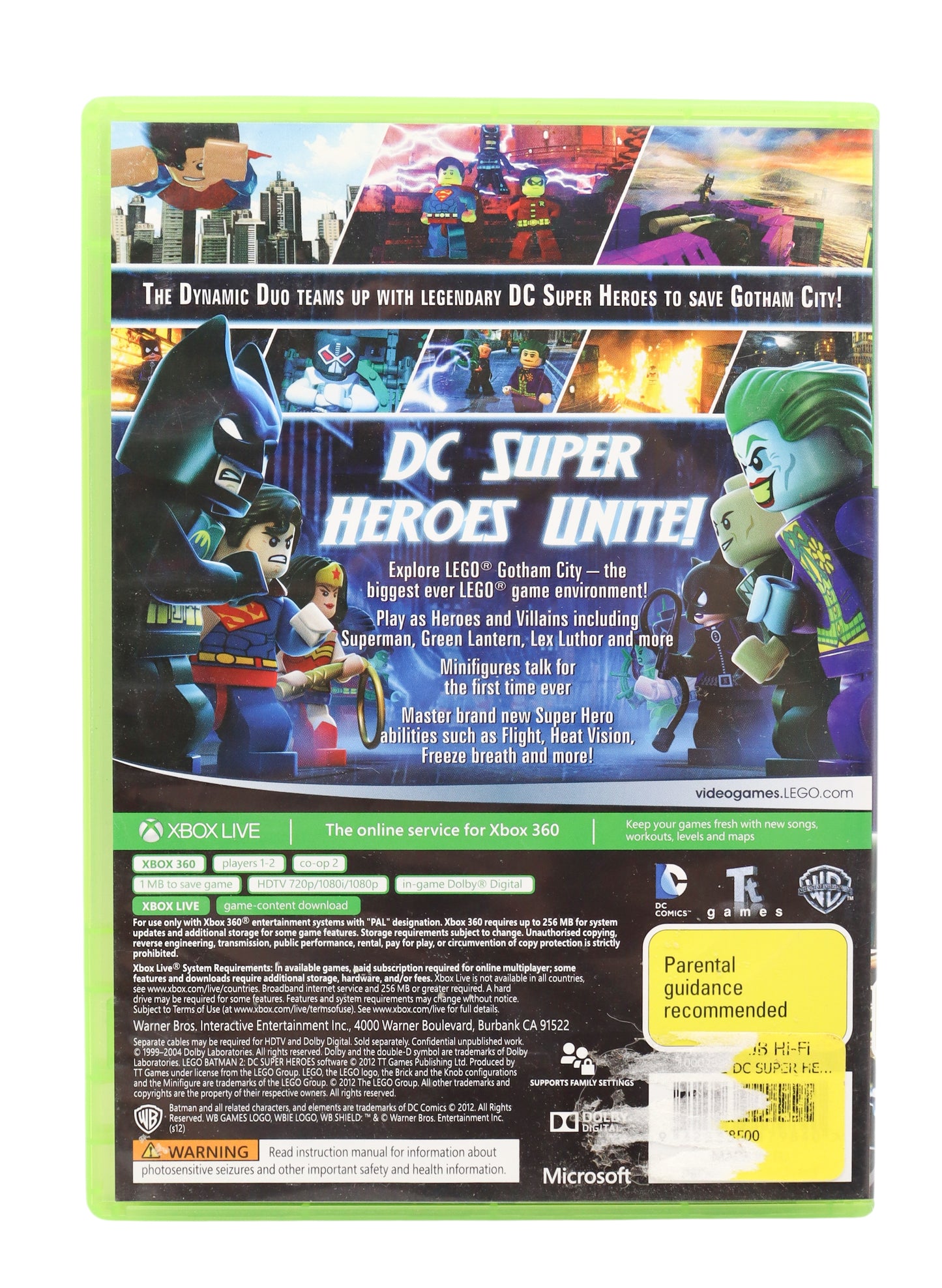 Xbox 360 Lego Batman 2 DC Super Heroes