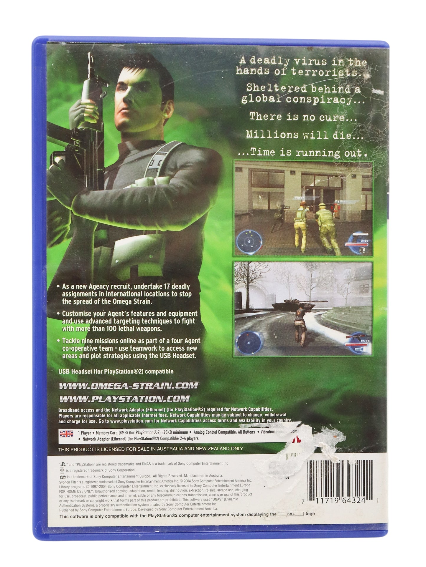 Playstation 2 Syphon filter The Omega Strain
