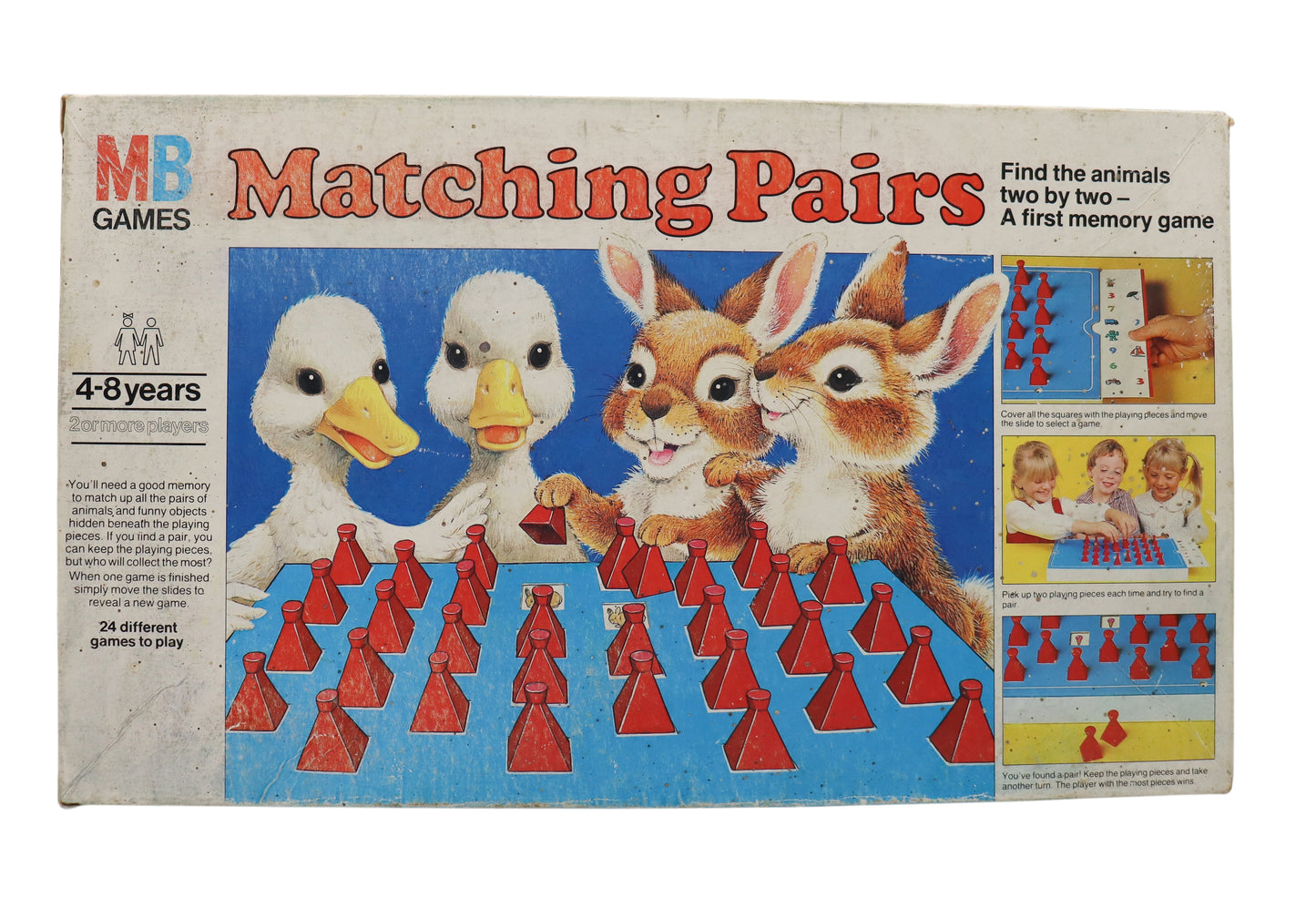 1981 Milton Bradley Matching Pairs Boardgame
