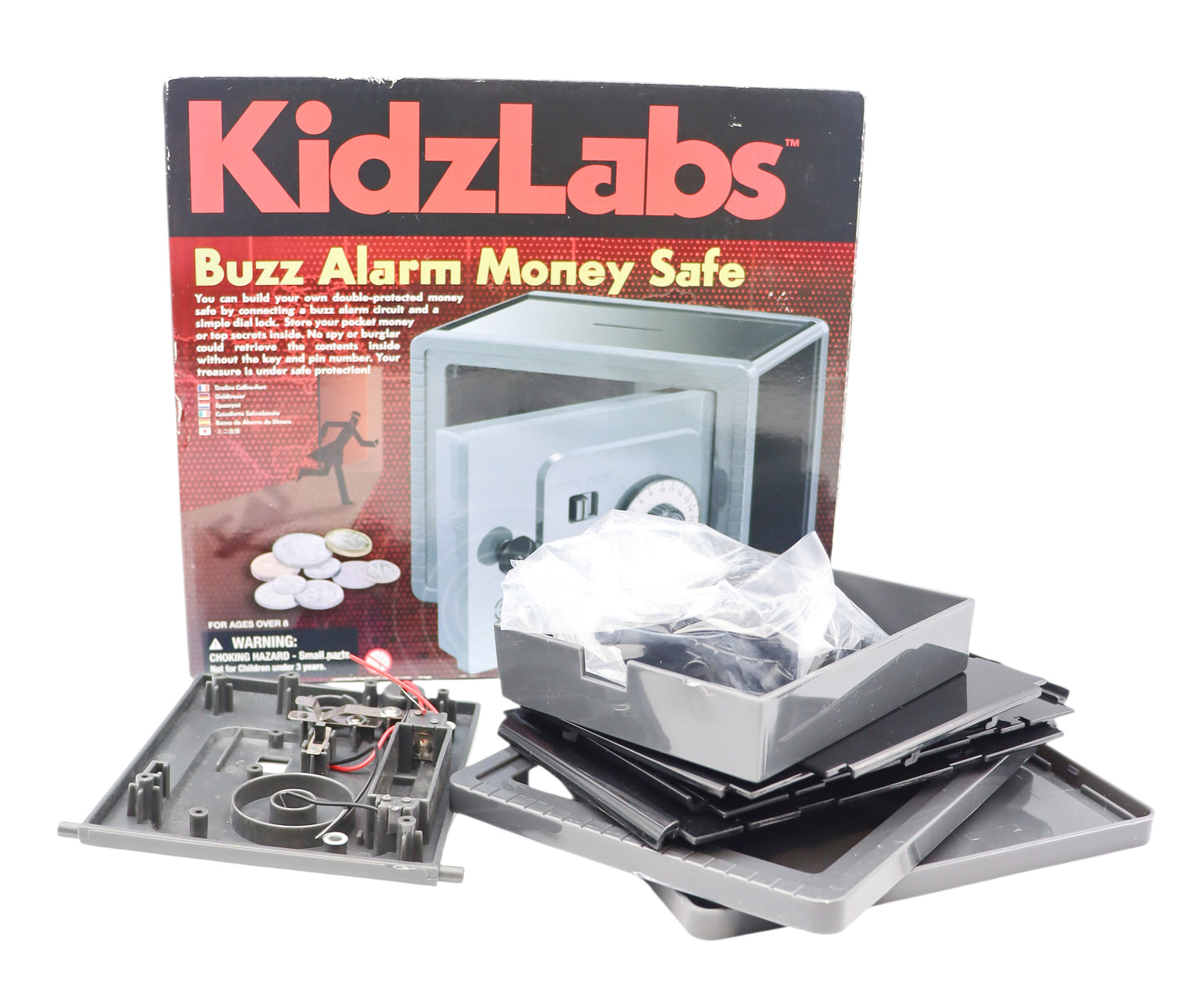 4M KidzLabs Buzz Alarm Money Safe Kit