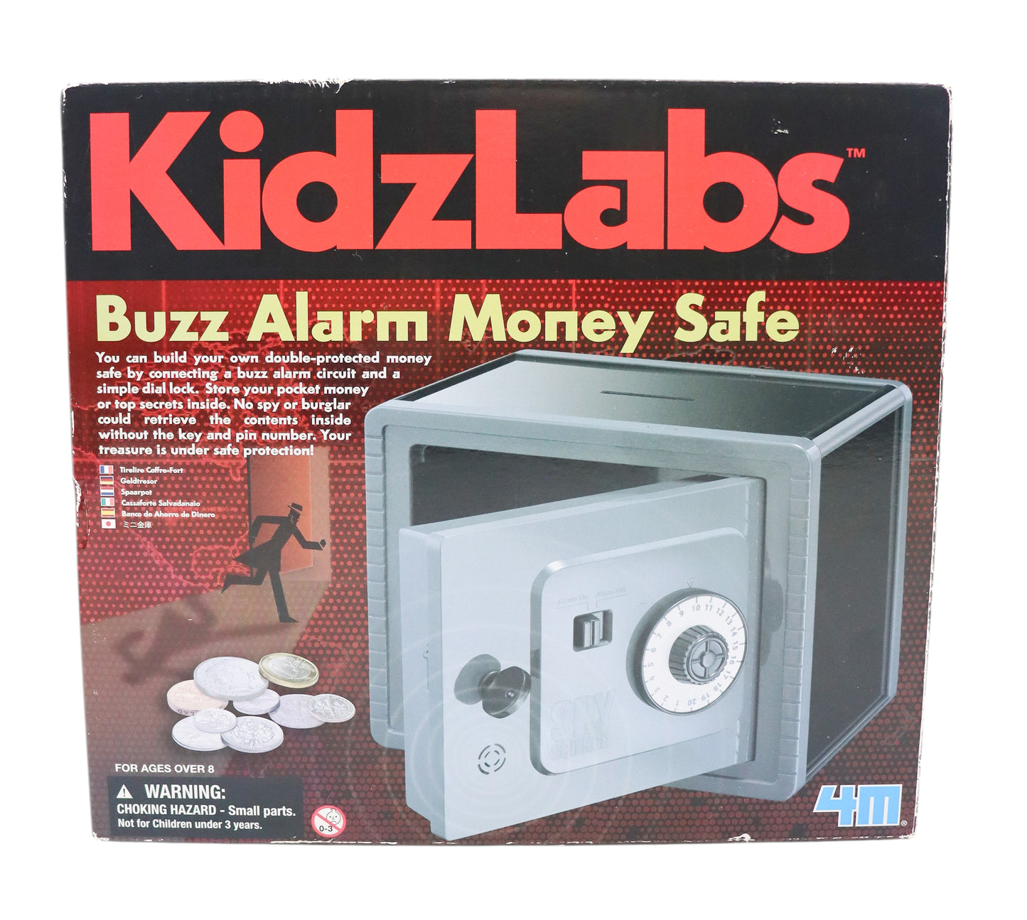 4M KidzLabs Buzz Alarm Money Safe Kit