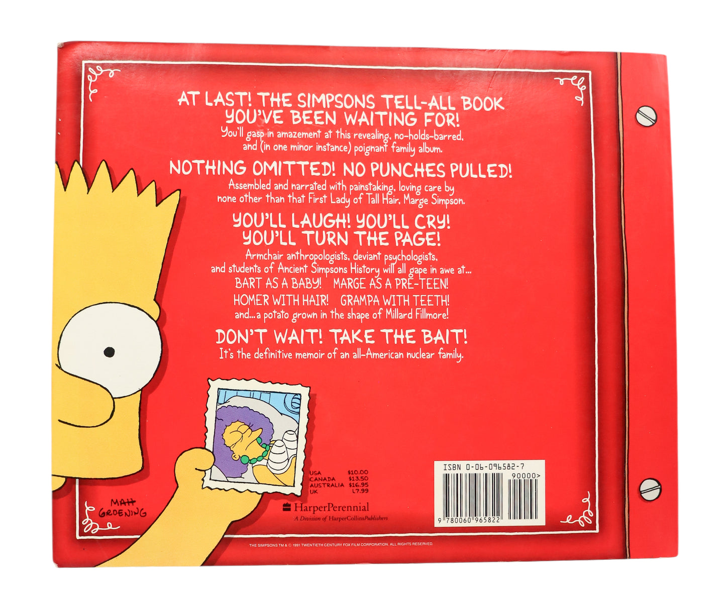 The Simpsons Uncensored Family Album Book