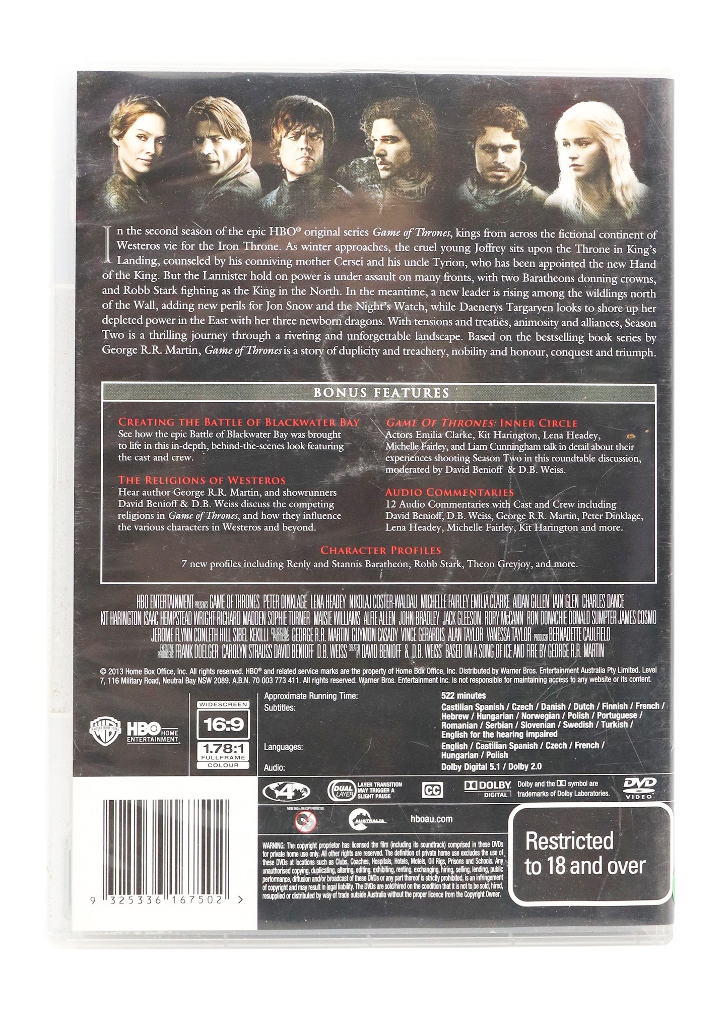 Game of Thrones: The Complete Second Season DVD Set