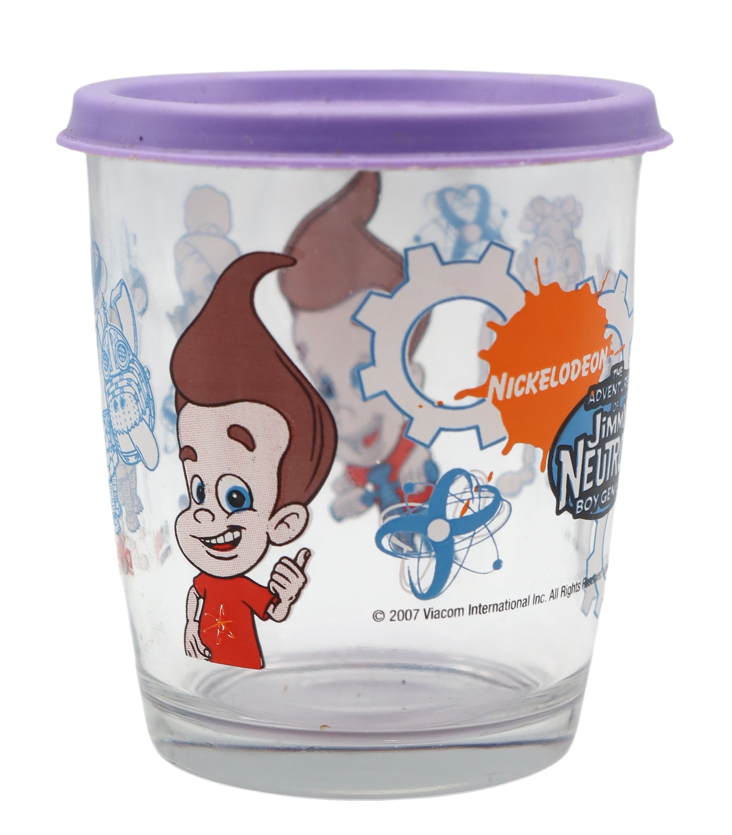 2007 Nutella Nickelodeon Jimmy Neutron Glass