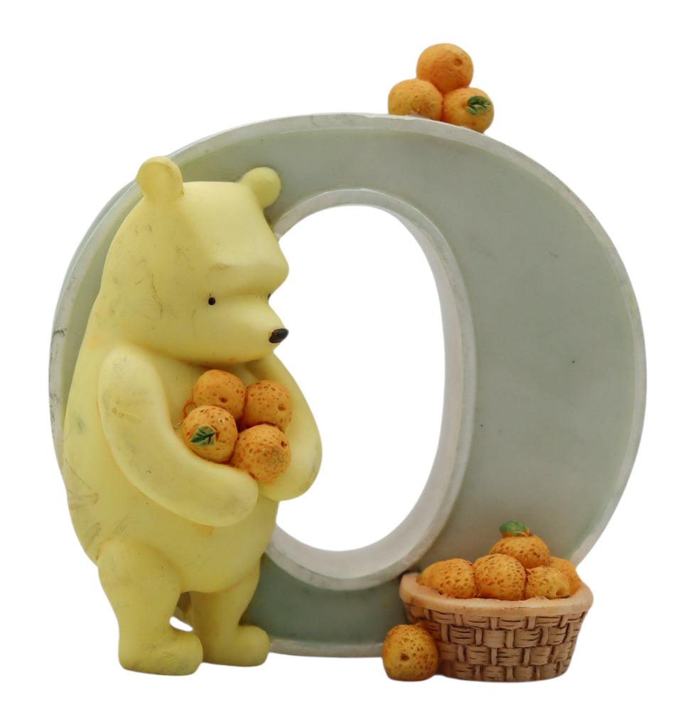 Vintage  Michel & Company Disney Classic Winnie The Pooh Alphabet Letter "O" Figurine
