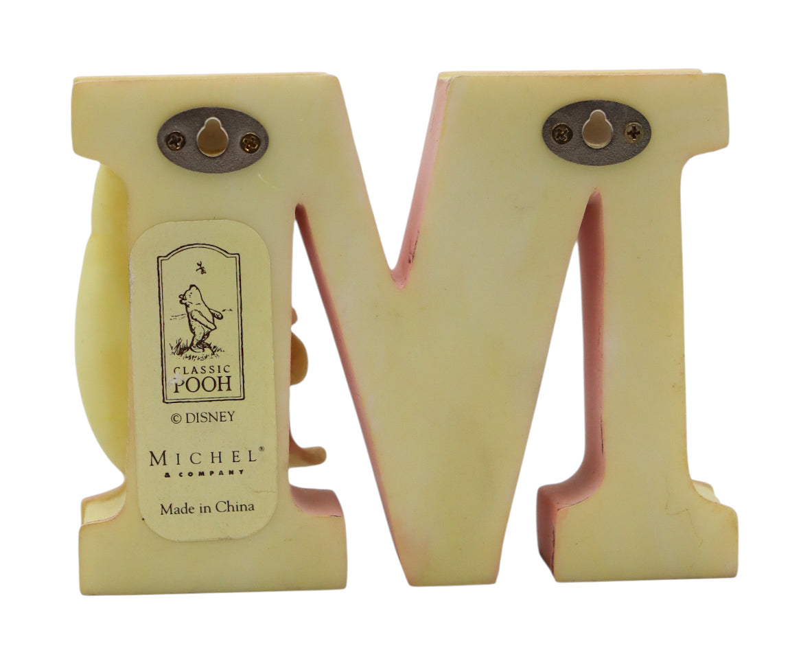 Vintage  Michel & Company Disney Classic Winnie The Pooh Alphabet Letter "M" Figurine