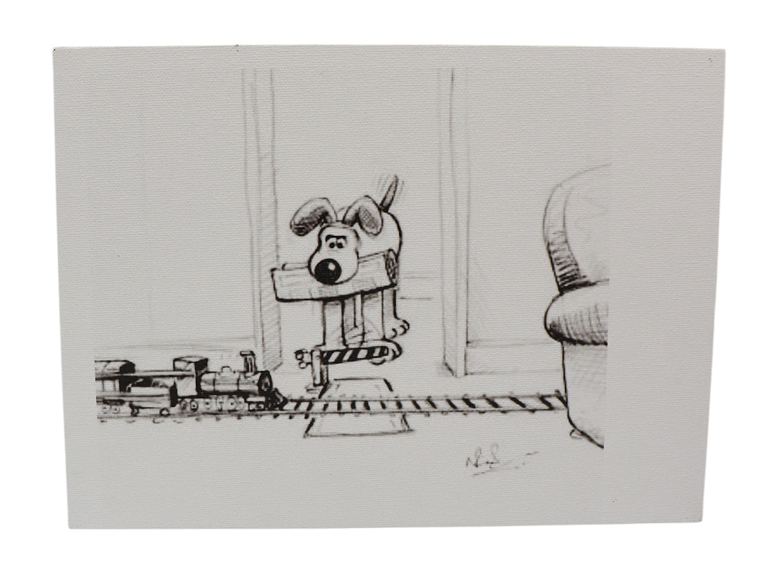Set Of Prints Featuring Original Concept Sketches Of Wallace And Gromit