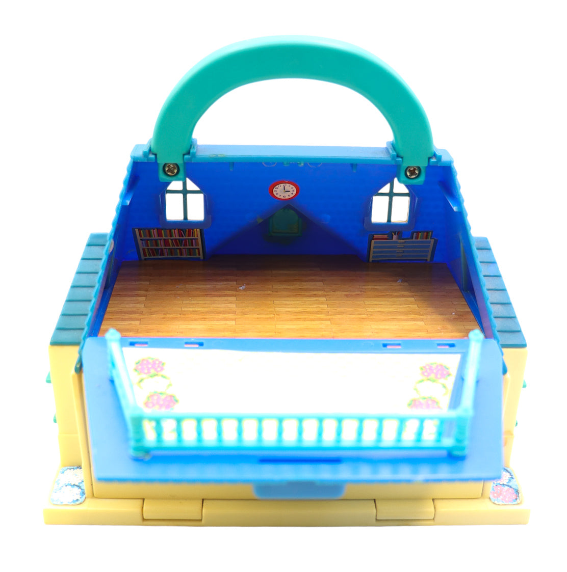 1990s Blue Box Tiny Dreams Carry Along Teacher School House