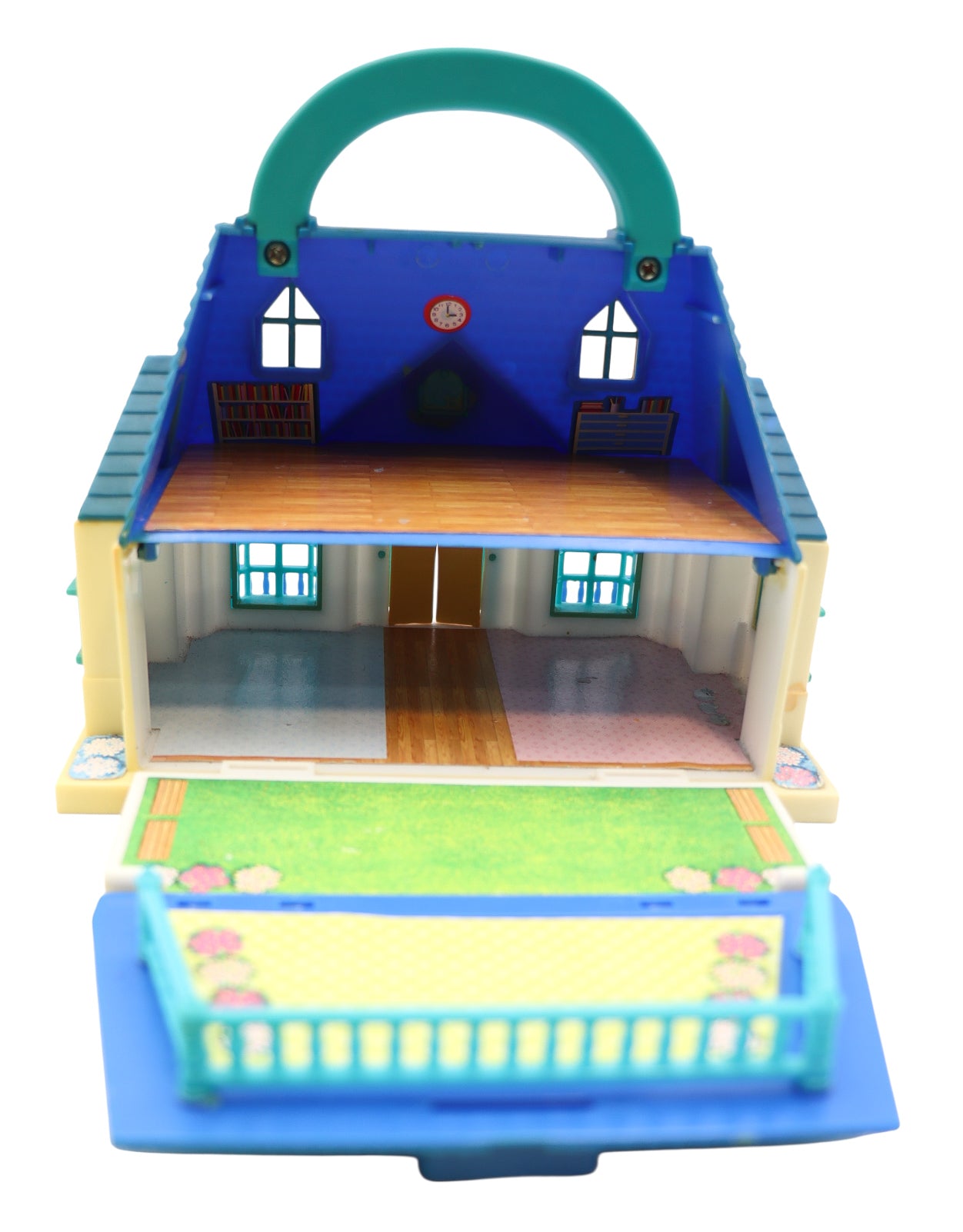 1990s Blue Box Tiny Dreams Carry Along Teacher School House