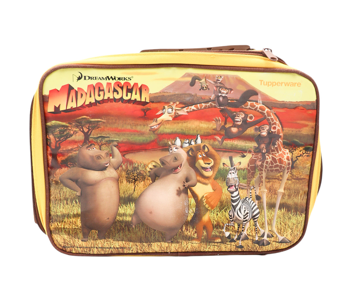 2008 Tupperware Dreamworks Madagascar Kids Lunch Box