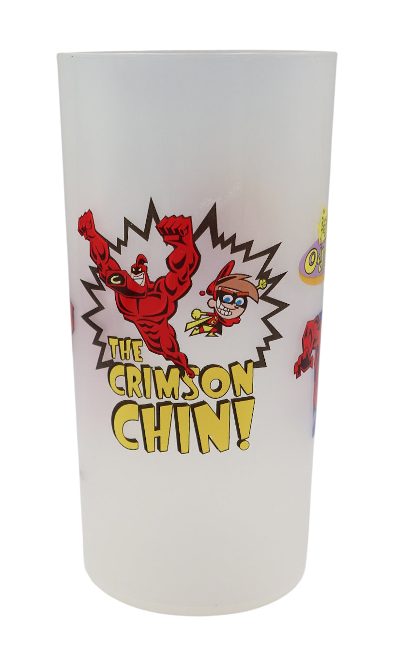 2004 Burger King Fairy Odd Parents Crimpson Chin Plastic Tumbler