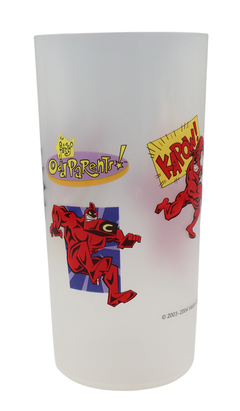 2004 Burger King Fairy Odd Parents Crimpson Chin Plastic Tumbler