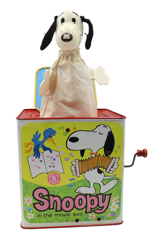 Mattel Snoopy Jack-in-the-Box