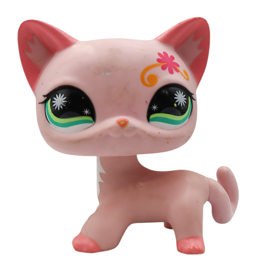Vintage Hasbro LPS Littlest Pet Shop Jumbo Pink Cat