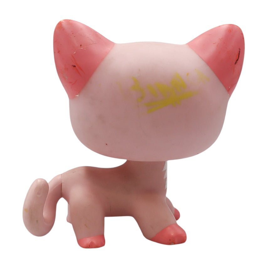 Vintage Hasbro LPS Littlest Pet Shop Jumbo Pink Cat
