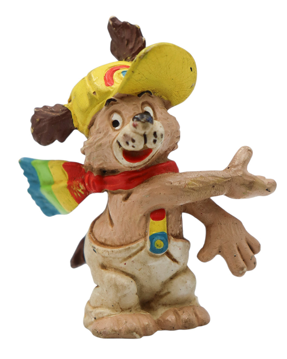 1981 Wallace Berrie Rainbow Kids Dog PVC Figure