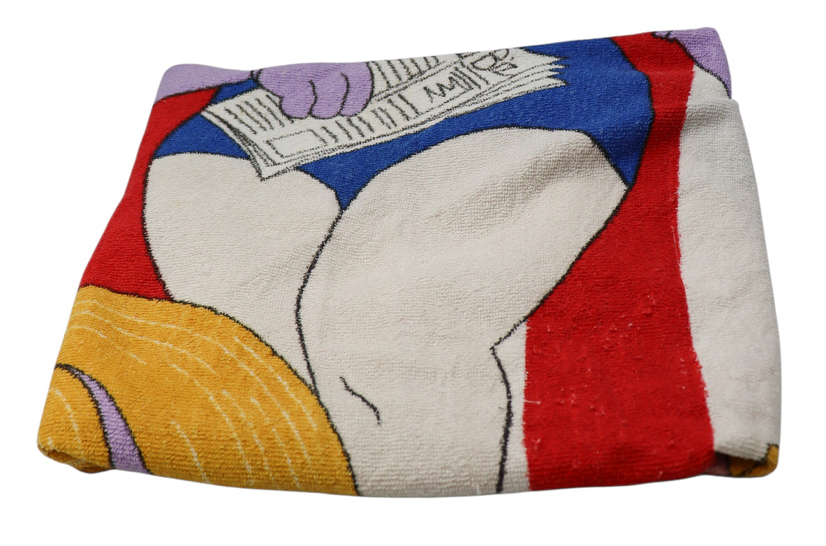 1980s Muppets Miss Piggy Sunbathing Towel