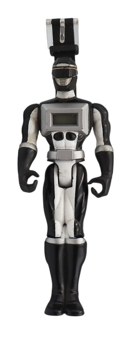 2006 Bandai Power Rangers Black Ranger Figure Wristwatch