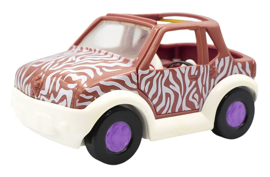 2001 Origin Mattel Polly Pocket Purple Zebra Jeep Car
